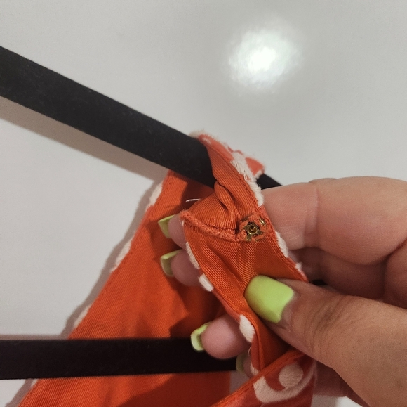 Anthropologie Elegant Orange Patterned Dress, Size 10 - Picture 3 of 9